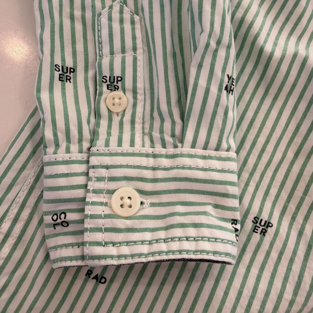 Gymboree Boys Button-Down Dress Shirt Cool Super Yeah Sz 5 - Picture 3 of 5